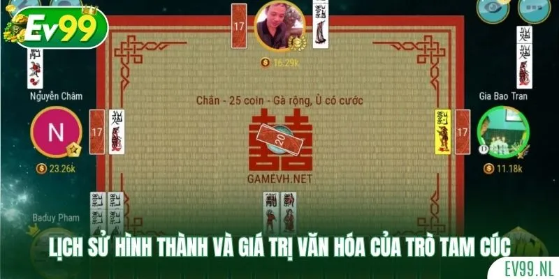 Lịch sử hình thành và giá trị văn hóa của trò tam cúc Lịch sử hình thành và giá trị văn hóa của trò tam cúc