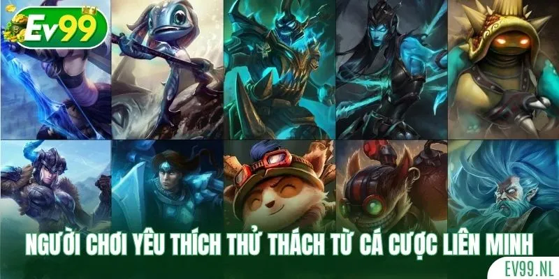 Người chơi yêu thích thử thách đến từ cá cược Liên Minh Người chơi yêu thích thử thách đến từ cá cược Liên Minh