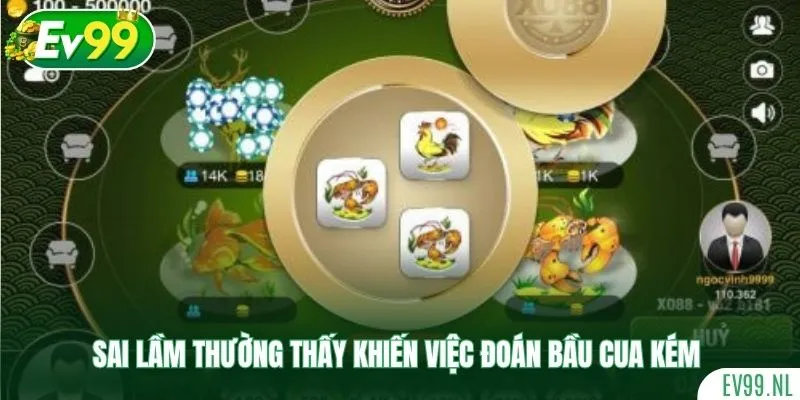 Sai lầm thường thấy khiến việc đoán bầu cua kém Sai lầm thường thấy khiến việc đoán bầu cua kém